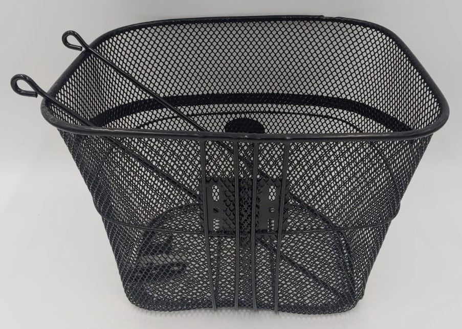 Bicycle Basket Black with Fittings Large Singh