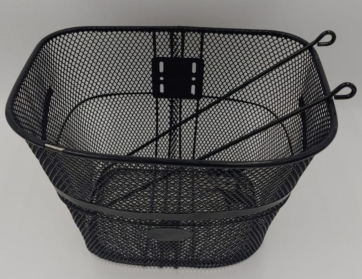 Bicycle Basket Black with Fittings Large Singh