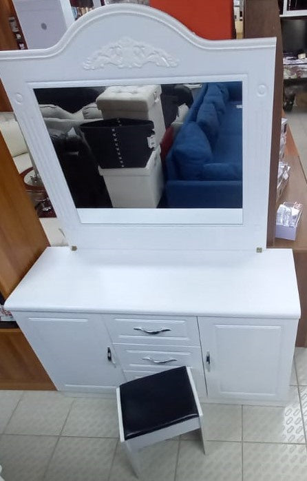 Dresser Vanity 8001DR with Mirror & Seat
