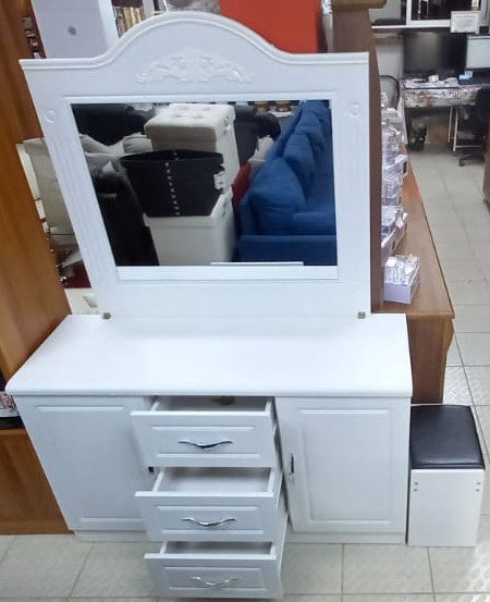 Dresser Vanity 8001DR with Mirror & Seat