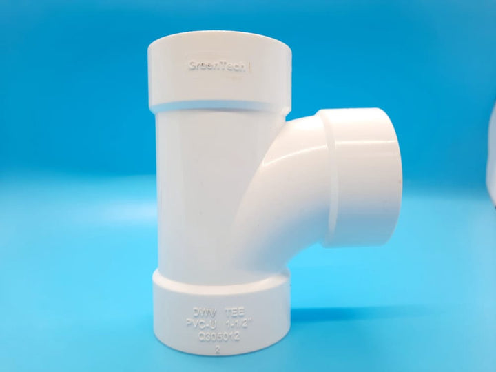 PVC Tee 1 1/2" Light Sanitary