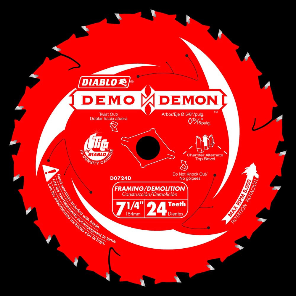 DIABLO Blade Circle 7 1/4" 24T D0724