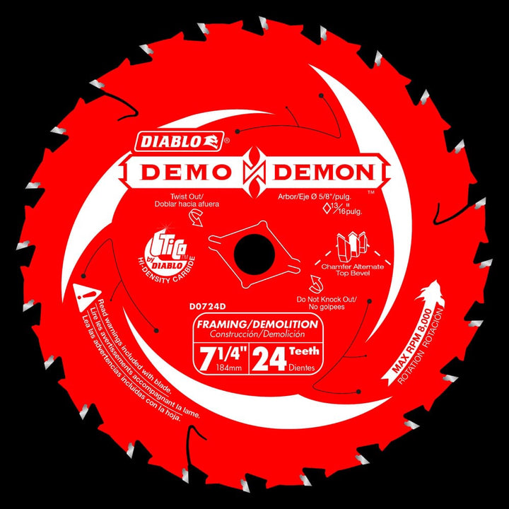 DIABLO Blade Circle 7 1/4" 24T D0724