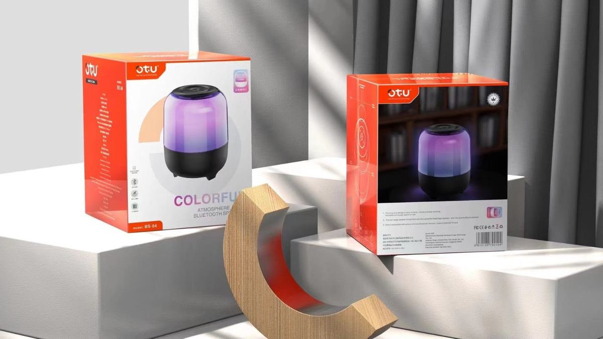 OTU Music Box Bluetooth BS-04 Bt Speaker Portable Colorful Atmosphere Lamp