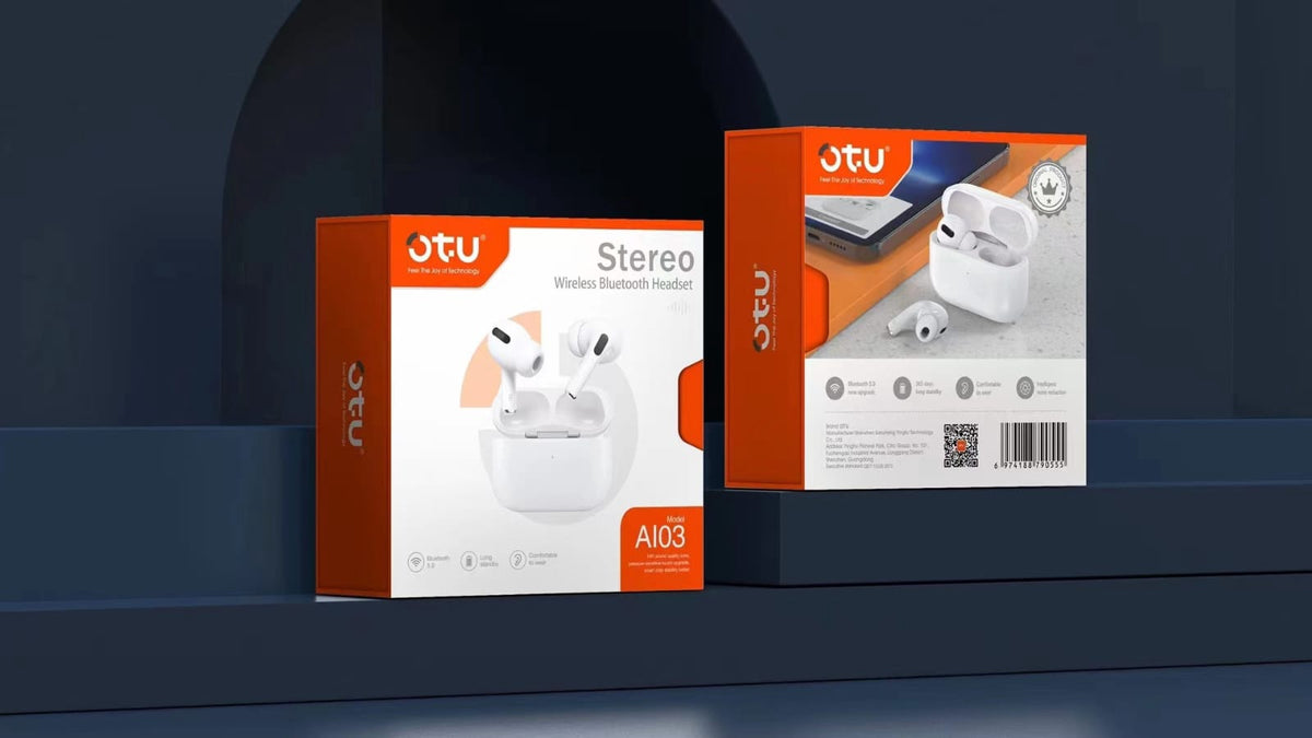 OTU Headphones Wireless Earphone AI-03 Stereo Bluetooth Stereo Earbuds