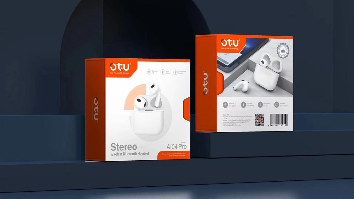 OTU Headphones Wireless Earphone AI-04 Pro Stereo Bluetooth Headset