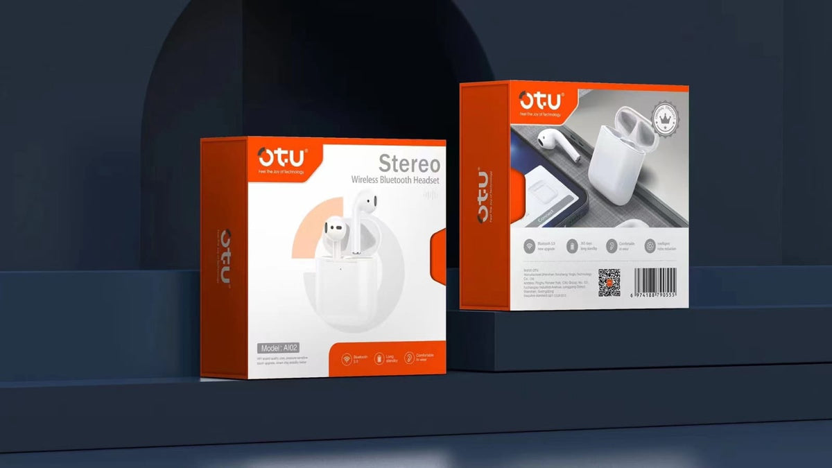 OTU Headphones Wireless Earphone AI-02 True Wireless Stereo Earbuds