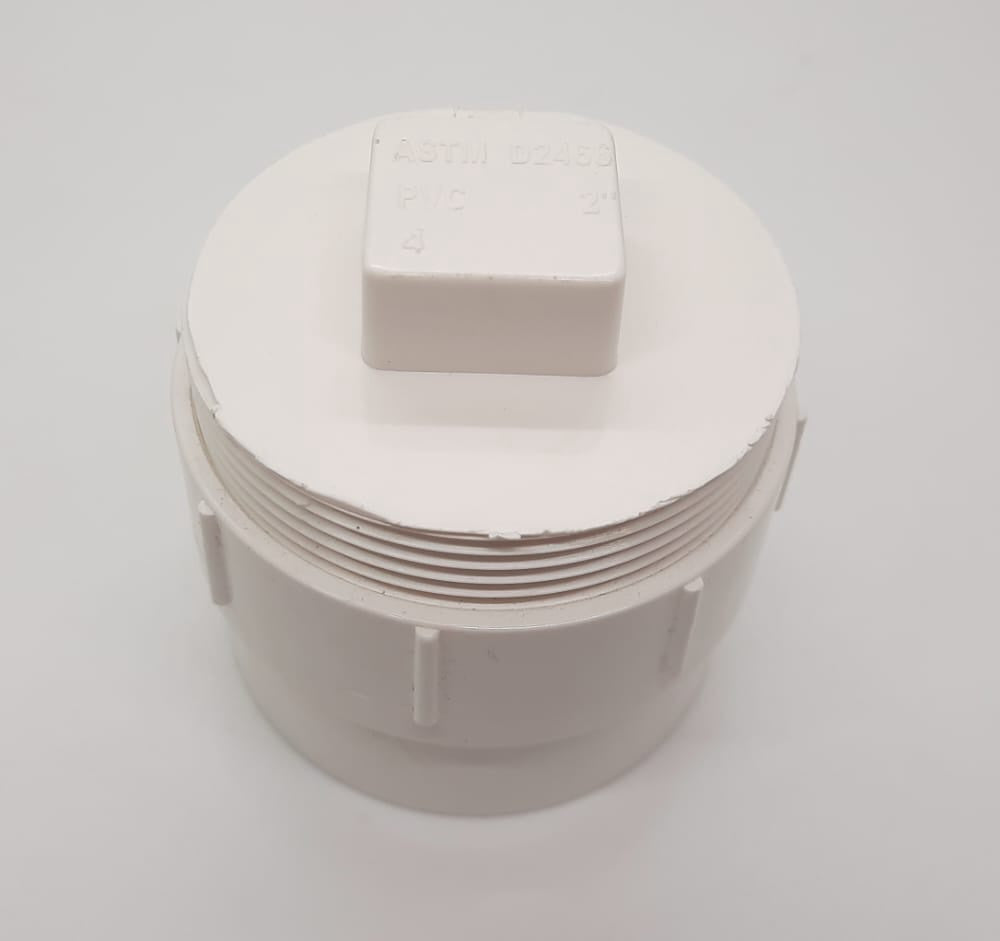 PVC Cleanout 2" Plug & Adapter
