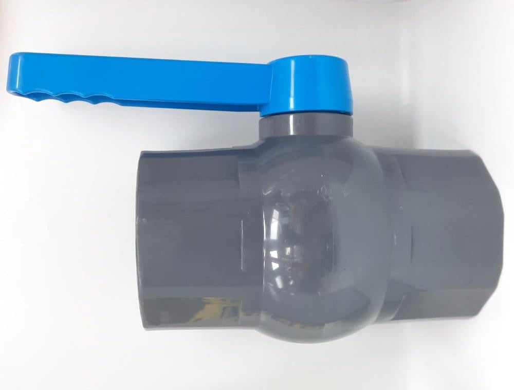 Ball Valve 4" PVC Grey Heavy