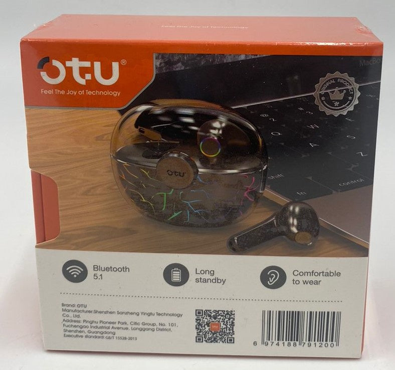 OTU Headphones Wireless Earphone AI-09 Flat IN-EAR Bluetooth Headset