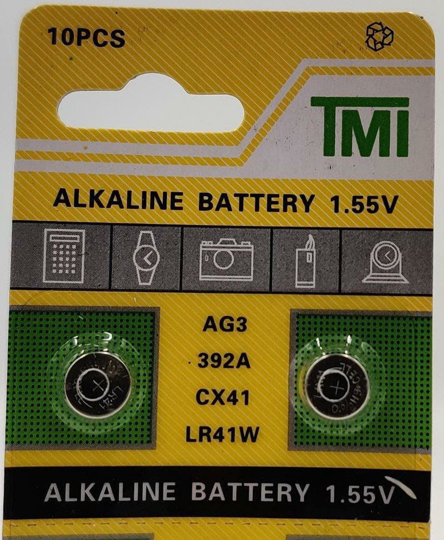 Battery Watch Tmi Alkaline AG3 392A CX41 LR41W Sold Each