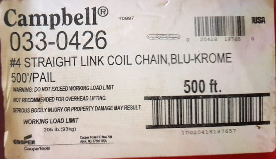 Chain #4 Straight Link 033-0426 U.s.a