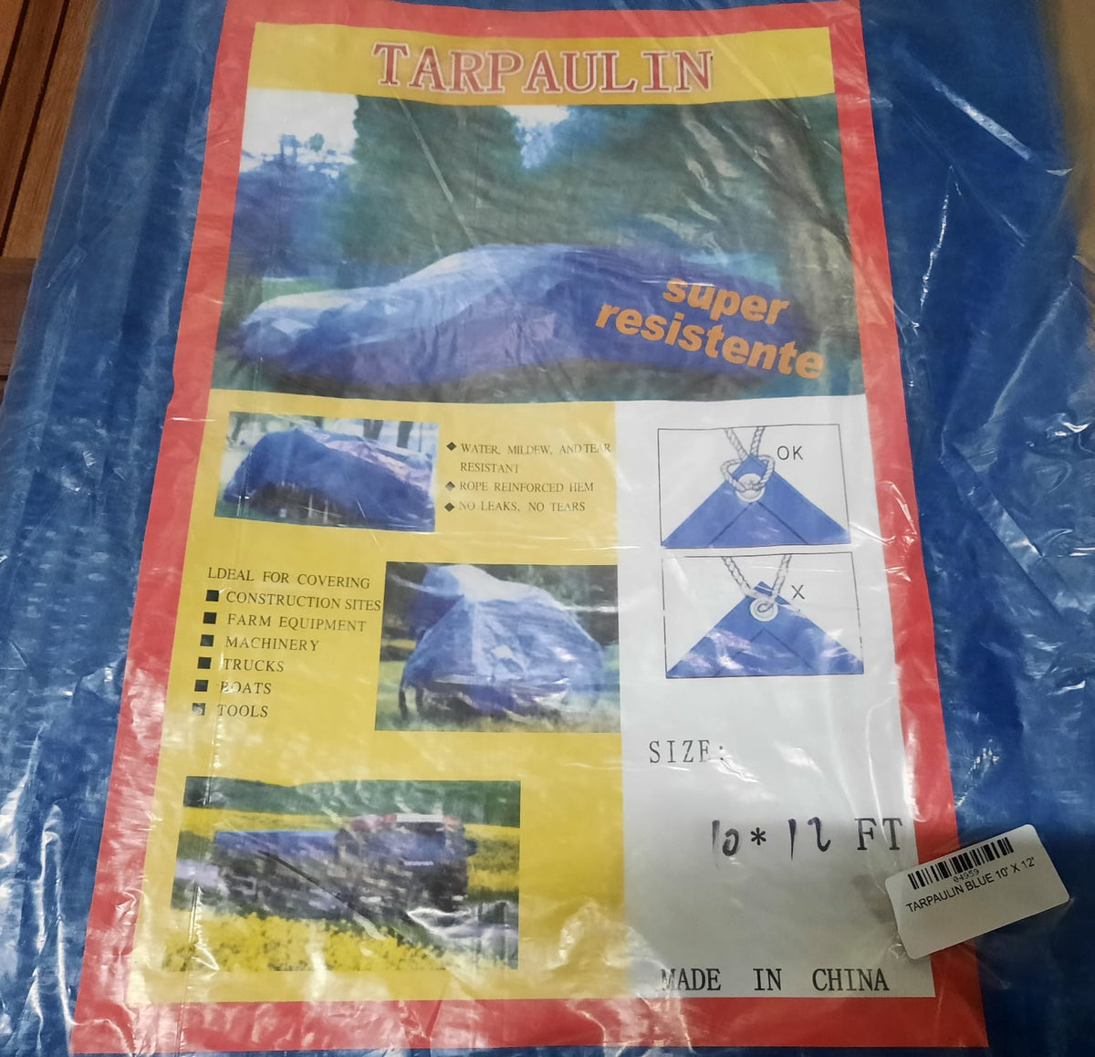 Tarpaulin Blue 10' X 12'