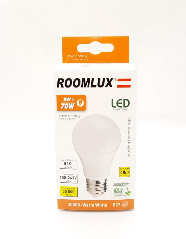 ROOMLUX Bulb LED 9W B15580 E27 3000K 100-265V