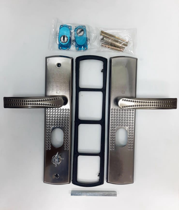 Lever Handle Set for Metal Doors 10.5"