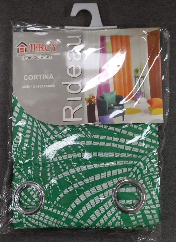 Curtain C-78 Green 55X102" 140X260CM Iercy Cortina