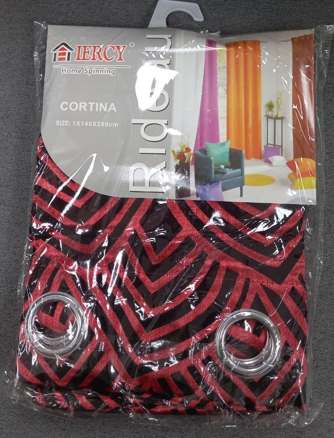 Curtain C-75 Burgandy 55X102" 140X260CM Iercy Cortina