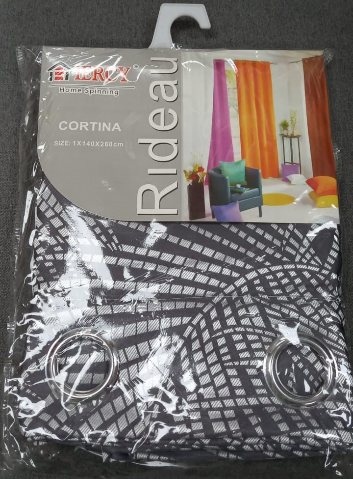 Curtain C-78 Gray 55X102" 140X260CM Iercy Cortina