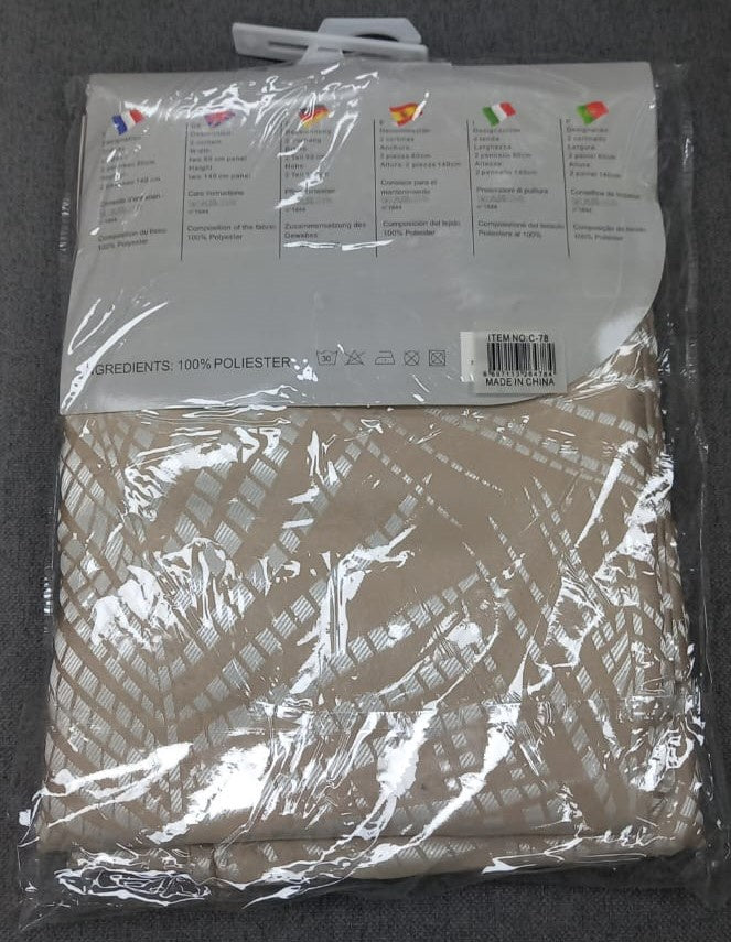 Curtain C-78 Cream 55X102" 140X260CM Iercy Cortina