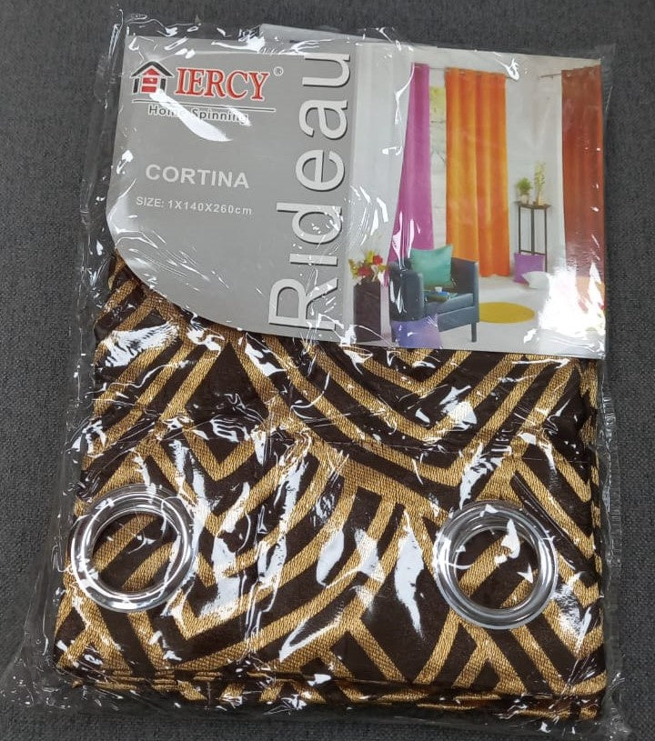 Curtain C-75 Coffee Color 55X102" 140X260CM Iercy Cortina