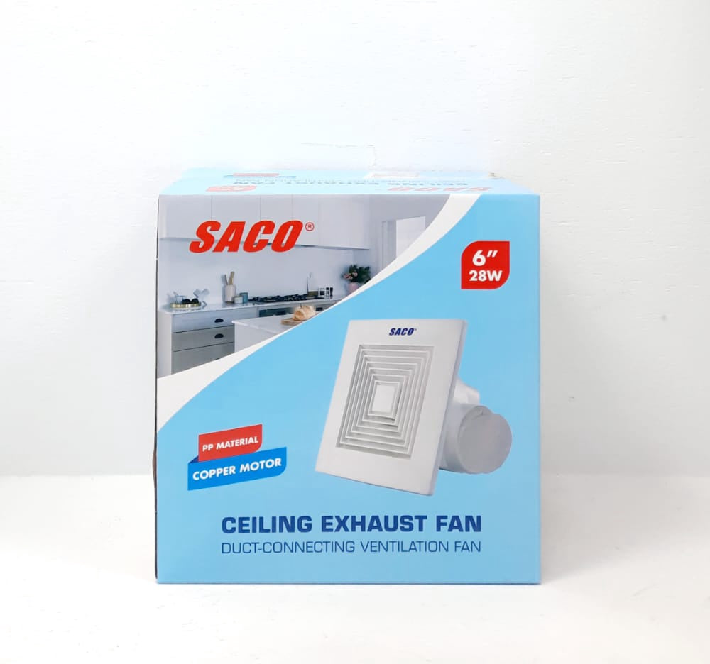 SACO Fan Extractor 6" 28W FR-21819 Ceiling Exhaust