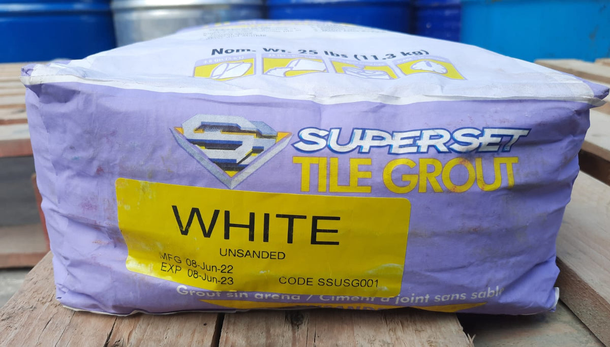 Tile Grout Superset Unsanded 25LBS Sack