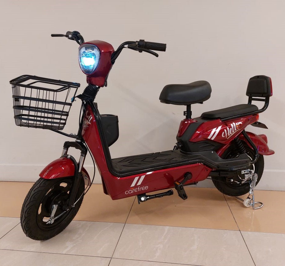 Electric Bike Hello MOKK-1 Carefree 1-SPEED with Alarm and Charger Ebike