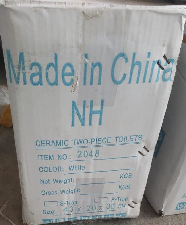 TWYFORD Toilet Set S-TRAP Closed Coupled White Nh 2048