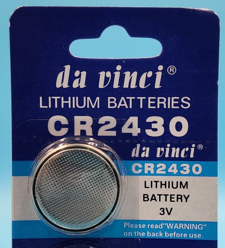 DA VINCI Battery Lithium Coin J-PAN CR2430 Coin Sold Each