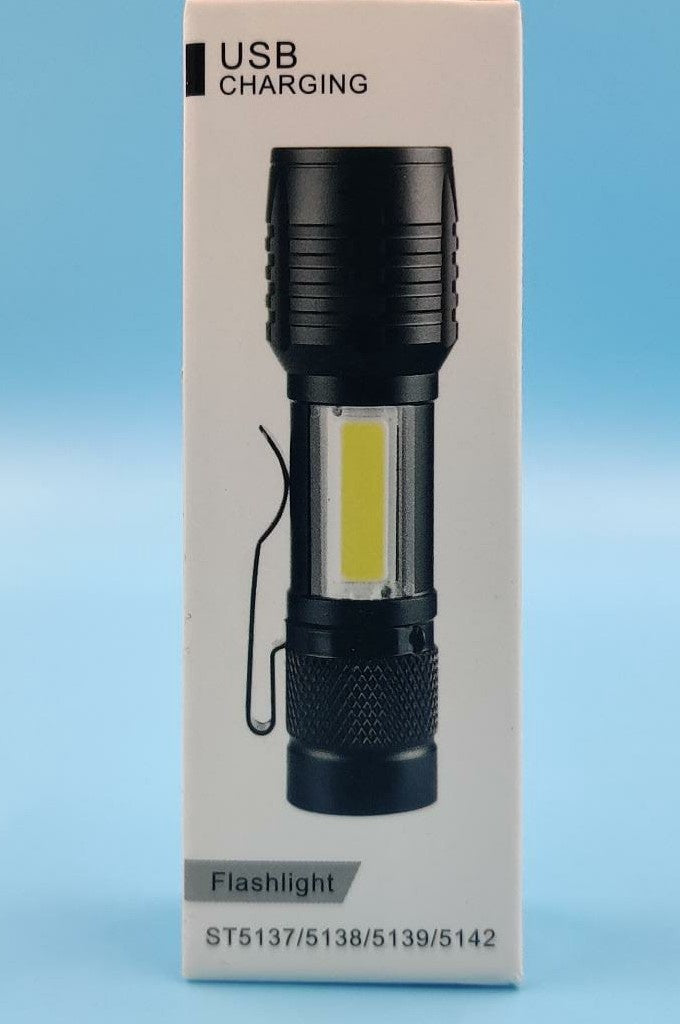 GENERIC Torch Light LED 1 Cell Flashlight ST5137 Rechargeable