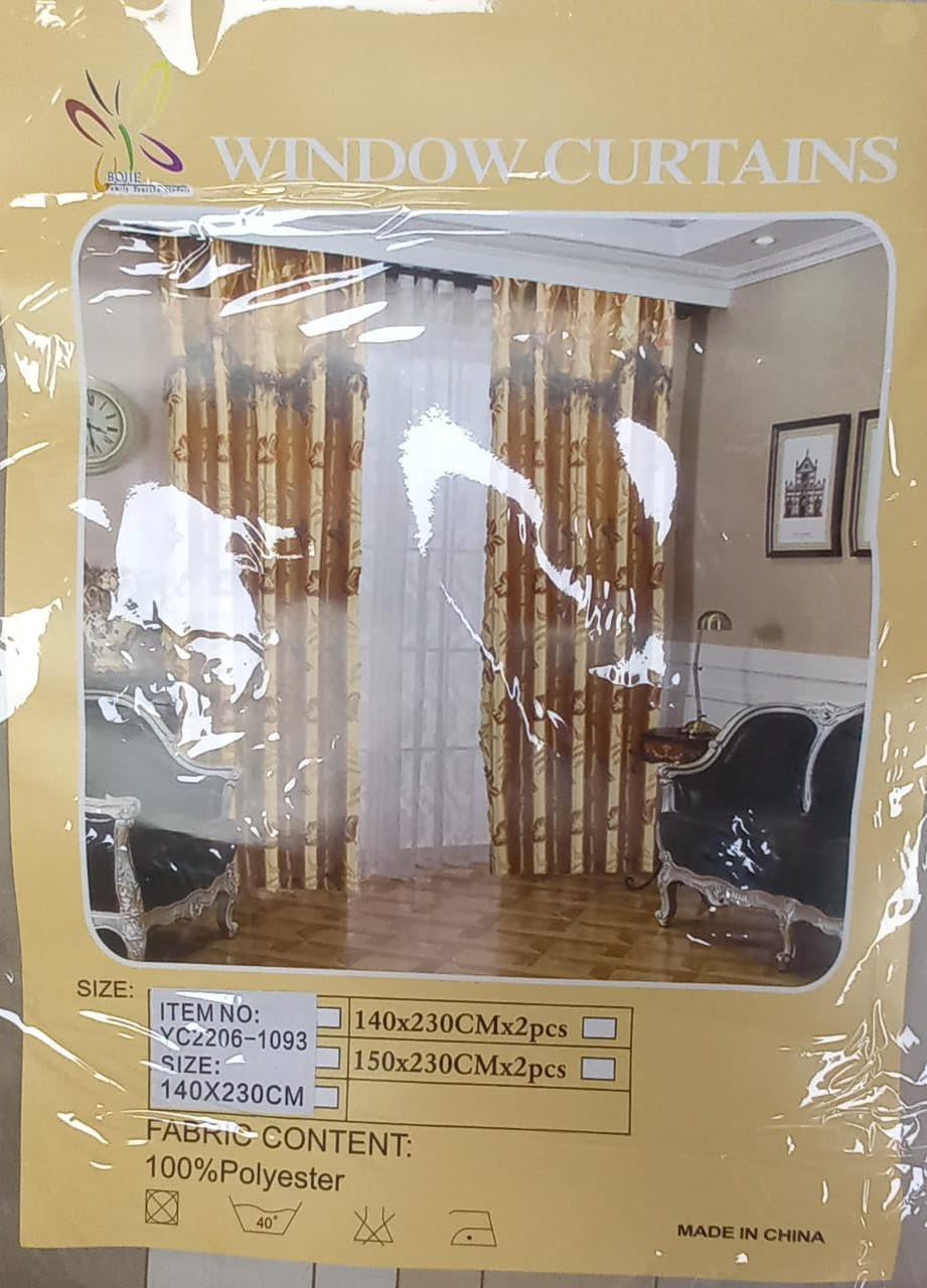 Curtain YC2206-1093 55X88" 140X230CM