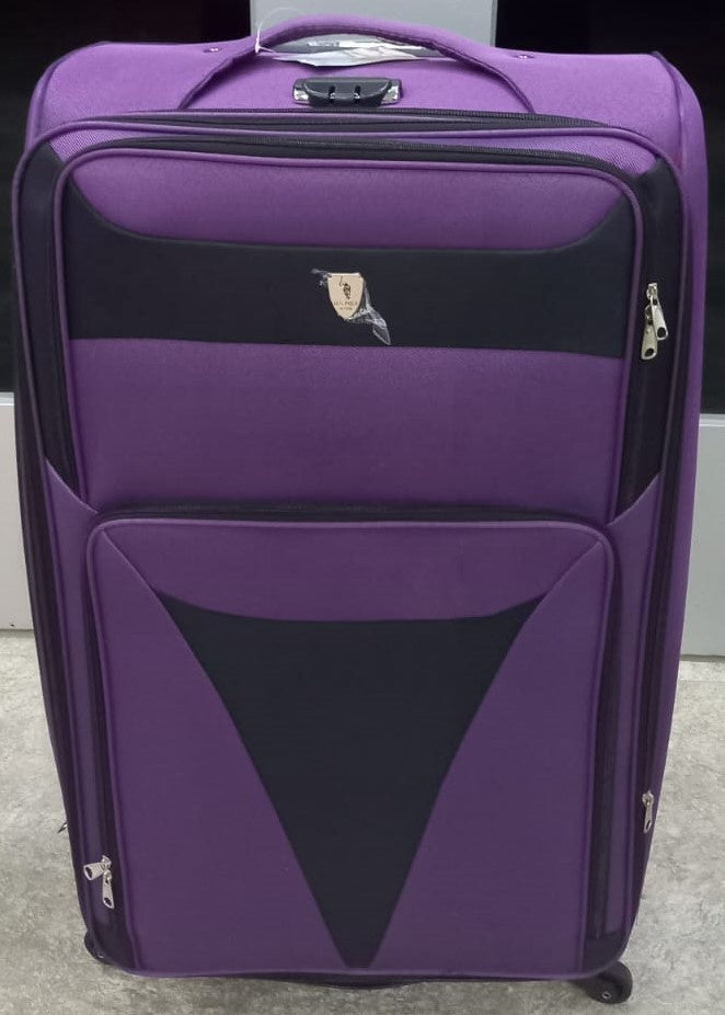 Luggage Suitcase Soft Fabric Single Extra Large 4 Wheel Spinner (Each)