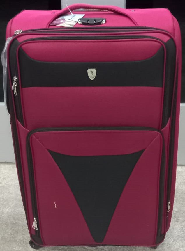 Luggage Suitcase Soft Fabric Single Large 4 Wheel Spinner (Each)
