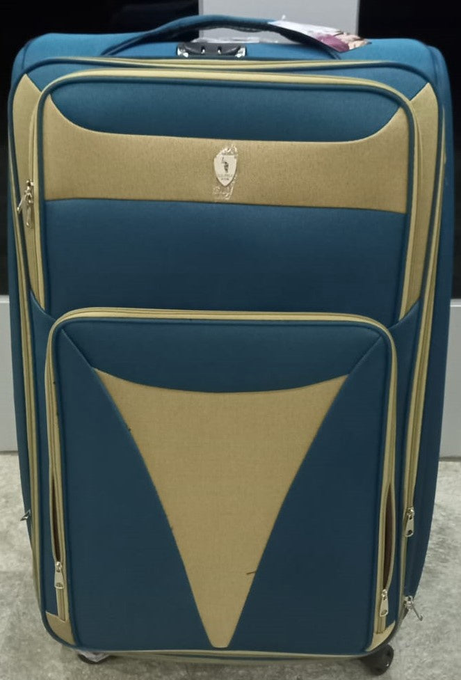 Luggage Suitcase Soft Fabric Single Large 4 Wheel Spinner (Each)