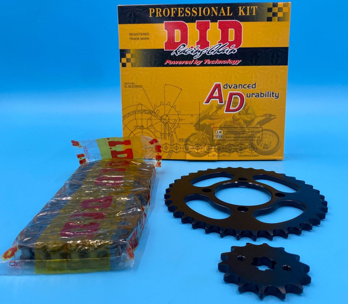 DID M/CYCLE Sprocket / Chain Set 110 428-110L 14T-37T CD110