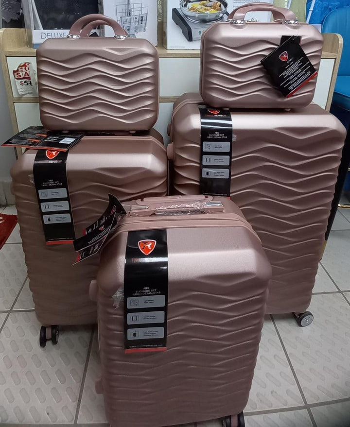 Luggage Suitcase Hard Cover 5PCS Set 4 Wheel Spinner TR-AB5