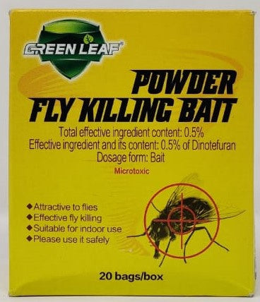 GREEN LEAF Bait Powder Fly Killing Bait 20BAGS Box GL06202
