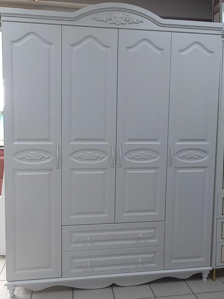 Wardrobe Quad 718-4 White A, B & C