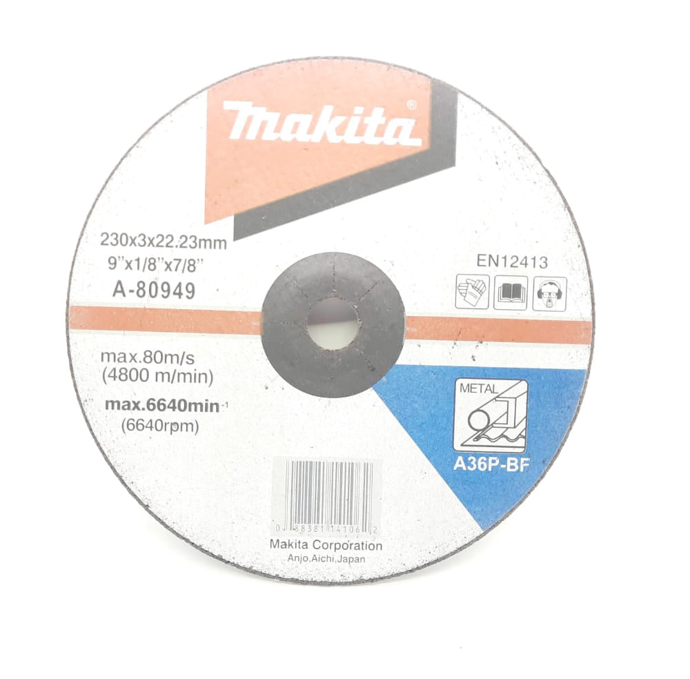 Disc 9" X 1/8" X 7/8" Makita Metal Cutting A-80949
