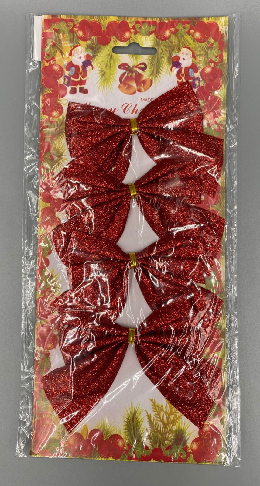 Christmas Decorations Bows HL204 4PCS Pack