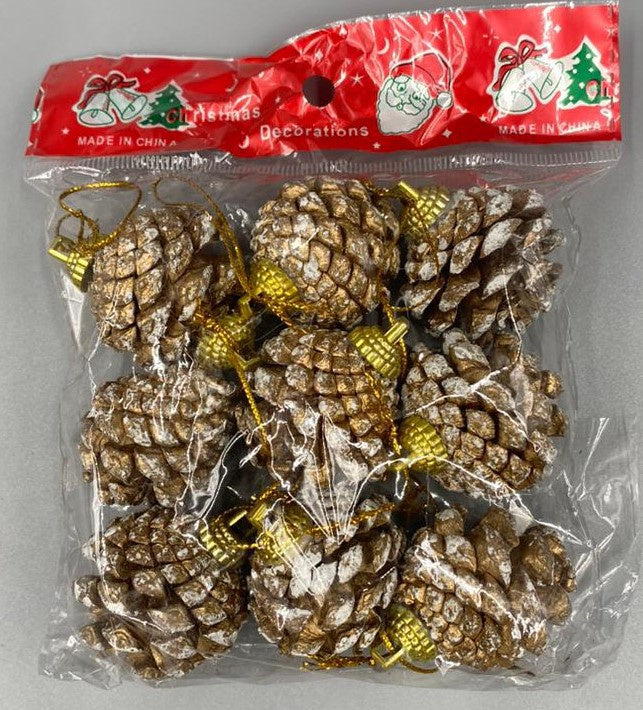 Christmas Decorations Pine Cone DD50 9PCS Pack