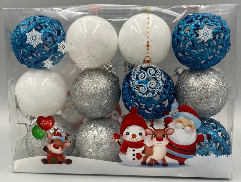 Christmas Decorations Balls F5014 12PCS Pack
