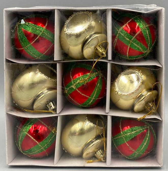 Christmas Decorations Balls XL091 9PCS Pack