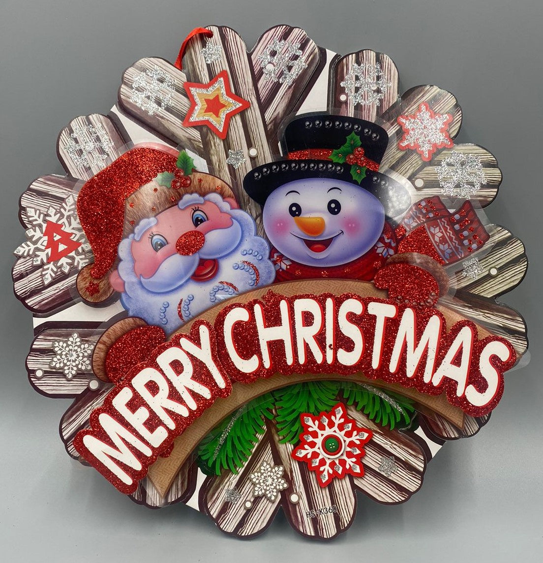 Christmas Decorations Wall Hang NN-030 POP-UP Round