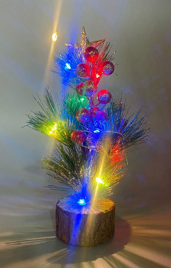 Christmas Decorations Tree LED Lighted Mini Desktop F0081