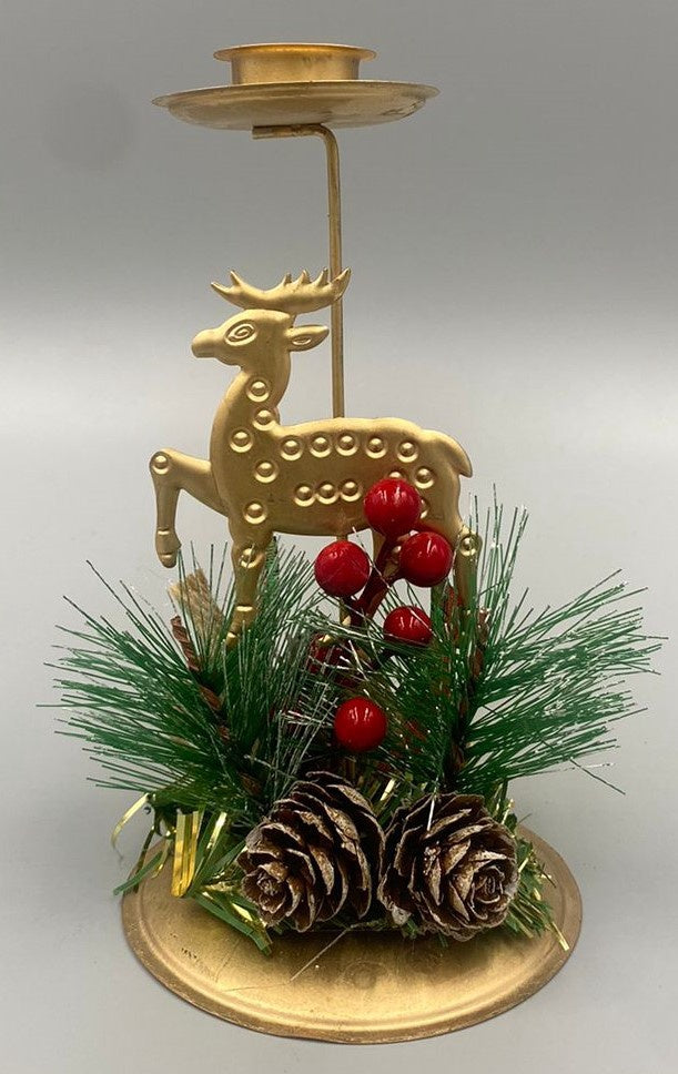 Christmas Decorations Tree & Candle Holder Desktop M002
