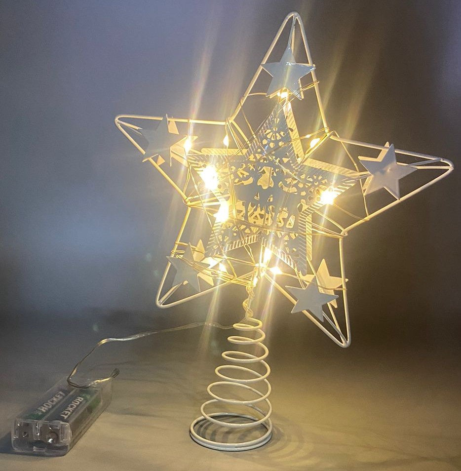 Christmas Decorations Tree Topper Star M085 Lighted