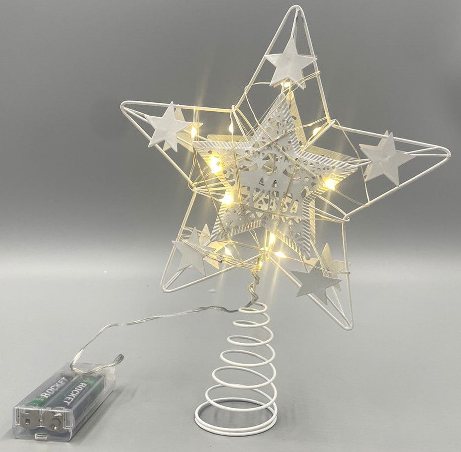 Christmas Decorations Tree Topper Star M085 Lighted