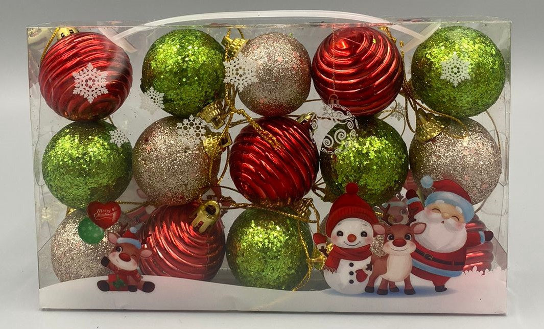 Christmas Decorations Balls F3623 15PCS Pack