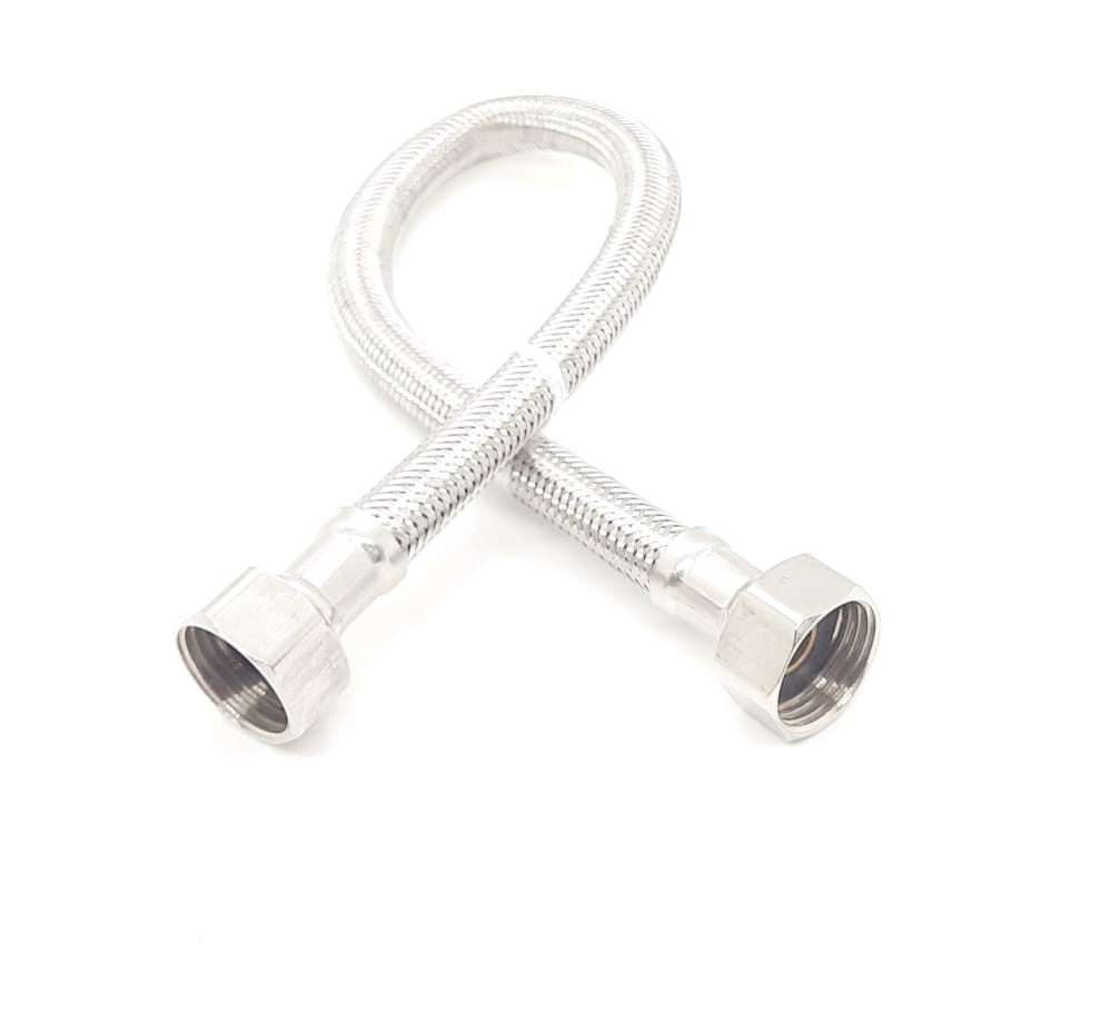 Flex Hose 1/2" X 1/2" X 16" Metal